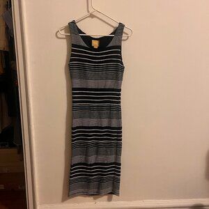 Maeve Navy/White striped Dress xs
